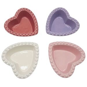 Williams-Sonoma Vintage Heart-Shaped Ceramic Dish Set (4)